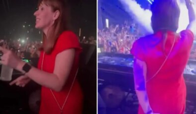 İngiltere Başbakan Yardımcısı Angela Rayner, DJ kabininde dans ederken görüntülendi